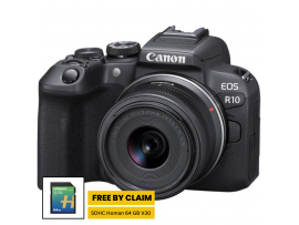 Canon EOS R10 Kit 18-45mm Mirrorless Camera (Promo Cashback Rp 2.000.000)